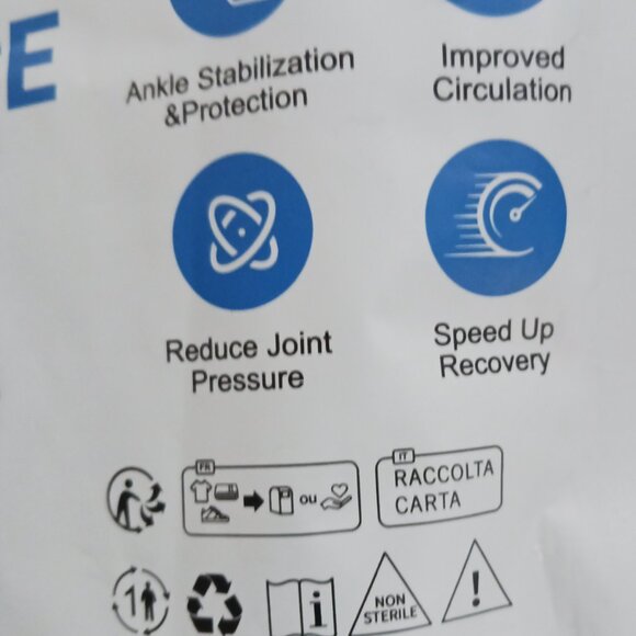 WHCOOL Ankle Support Brace PRO-1006 Support Pads Breathable Lace-Up Size Medium - Picture 5 of 7